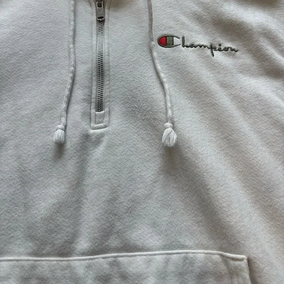 Champion Reverse Weave Quarter Zip Hoodie Size L - Picture 2 of 6